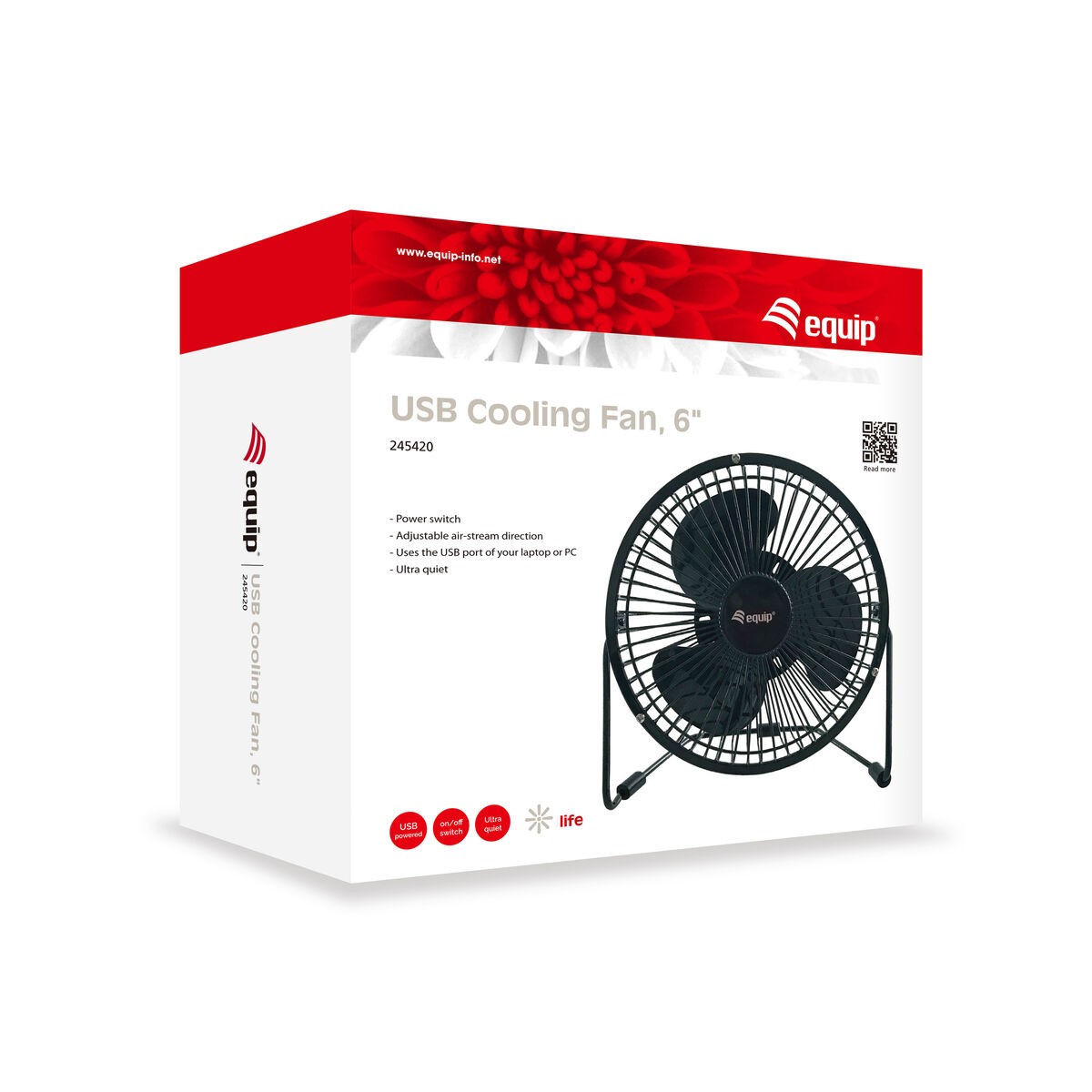 Ventilador de Mesa Equip Preto 6"